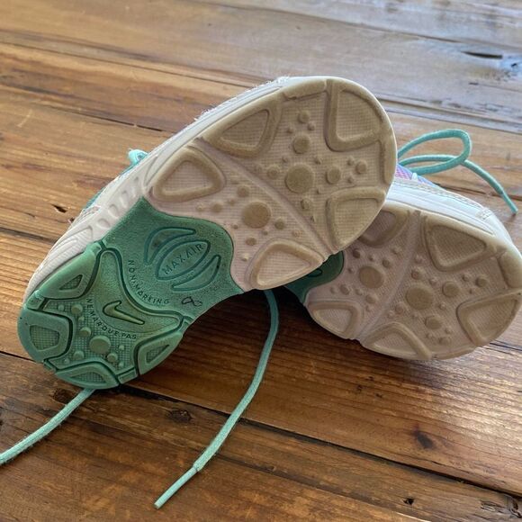 Nike Air Max Toddler White Aqua Purple Size 7C - Picture 6 of 7